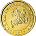 Monaco, 20 Euro Cent, 2002, Paris, AU(55-58), Mosiądz, KM:171