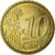 Monaco, 10 Euro Cent, 2002, MS(63), Brass, KM:170