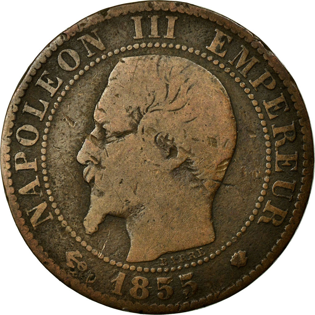 Münze, Frankreich, Napoleon III, Napoléon III, 5 Centimes, 1855, Marseille, S