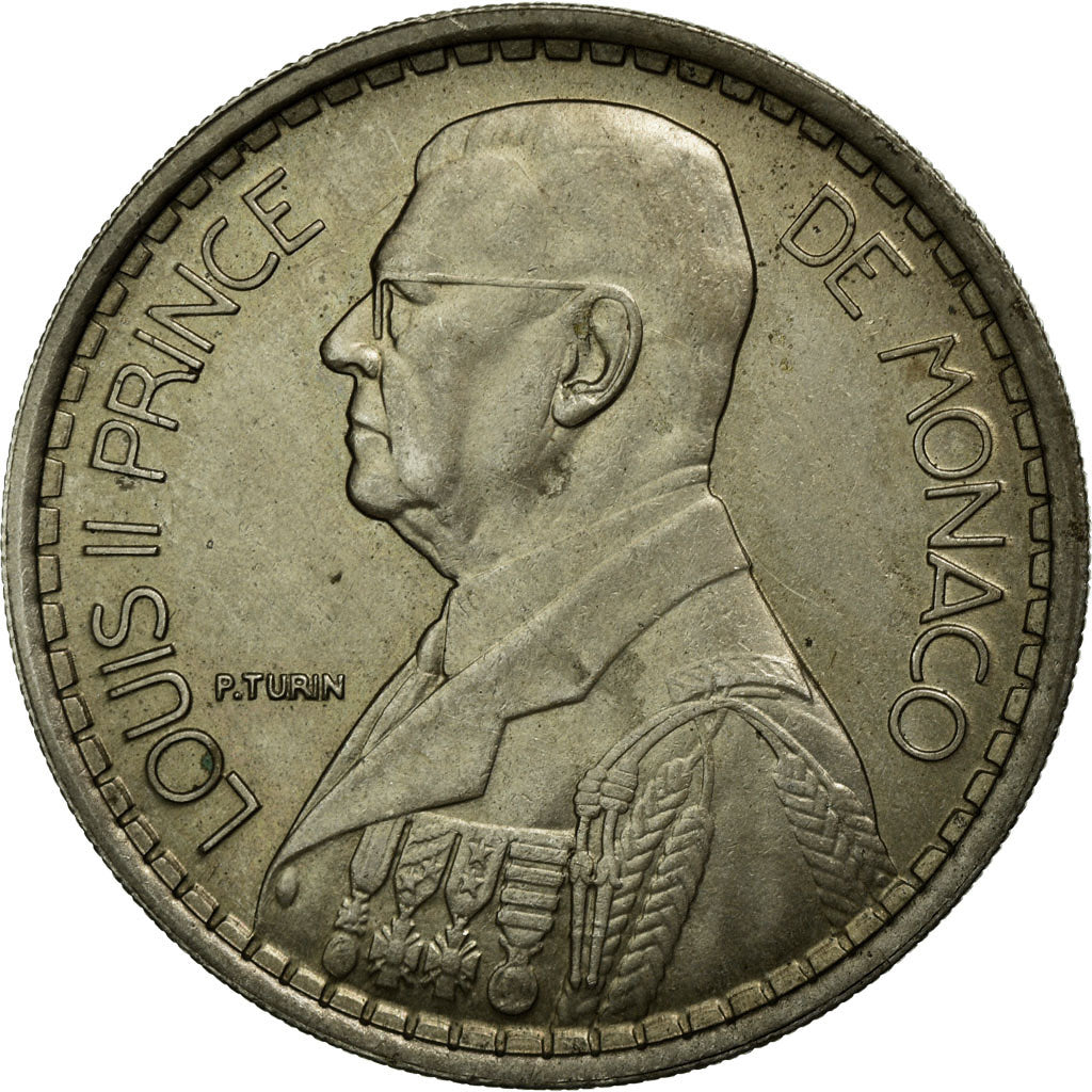 Moneta, Monaco, Louis II, 20 Francs, Vingt, 1947, BB+, Rame-nichel, KM:124