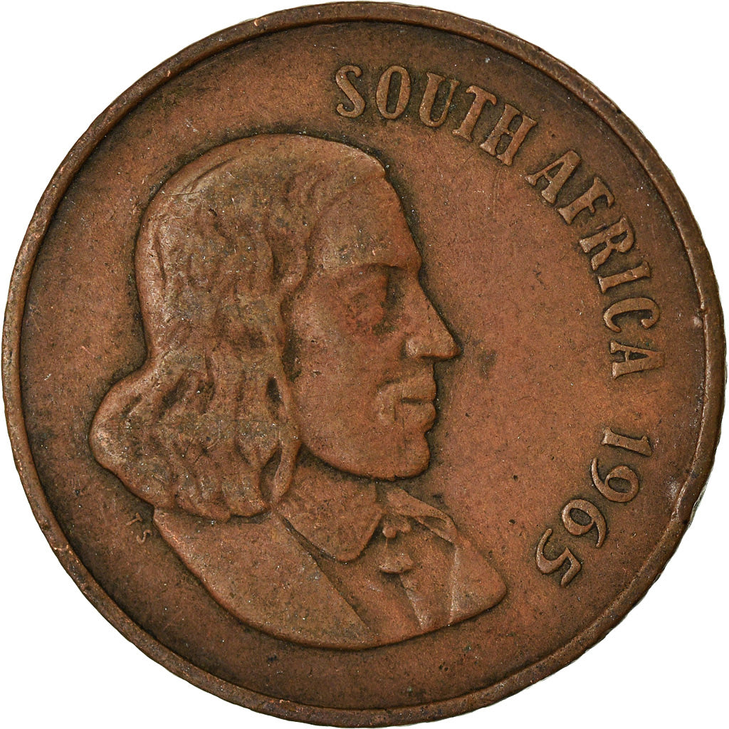 Munten, Zuid Afrika, 2 Cents, 1965, FR+, Bronze, KM:66.1