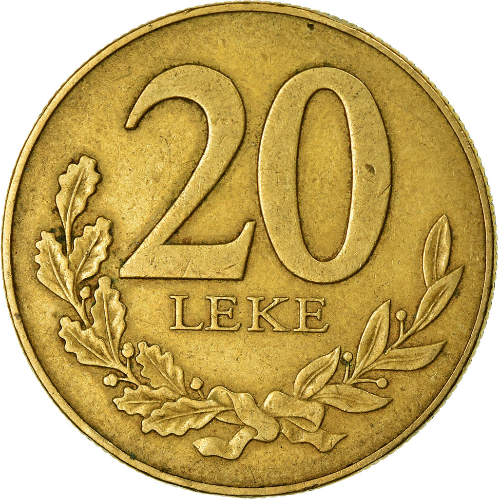 Münze, Albania, 20 Leke, 1996, SS, Aluminum-Bronze, KM:78