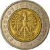 Moneta, Polska, 5 Zlotych, 1994, Warsaw, EF(40-45), Bimetaliczny, KM:284