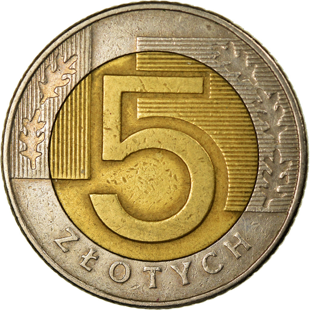 Moneta, Polska, 5 Zlotych, 1994, Warsaw, EF(40-45), Bimetaliczny, KM:284