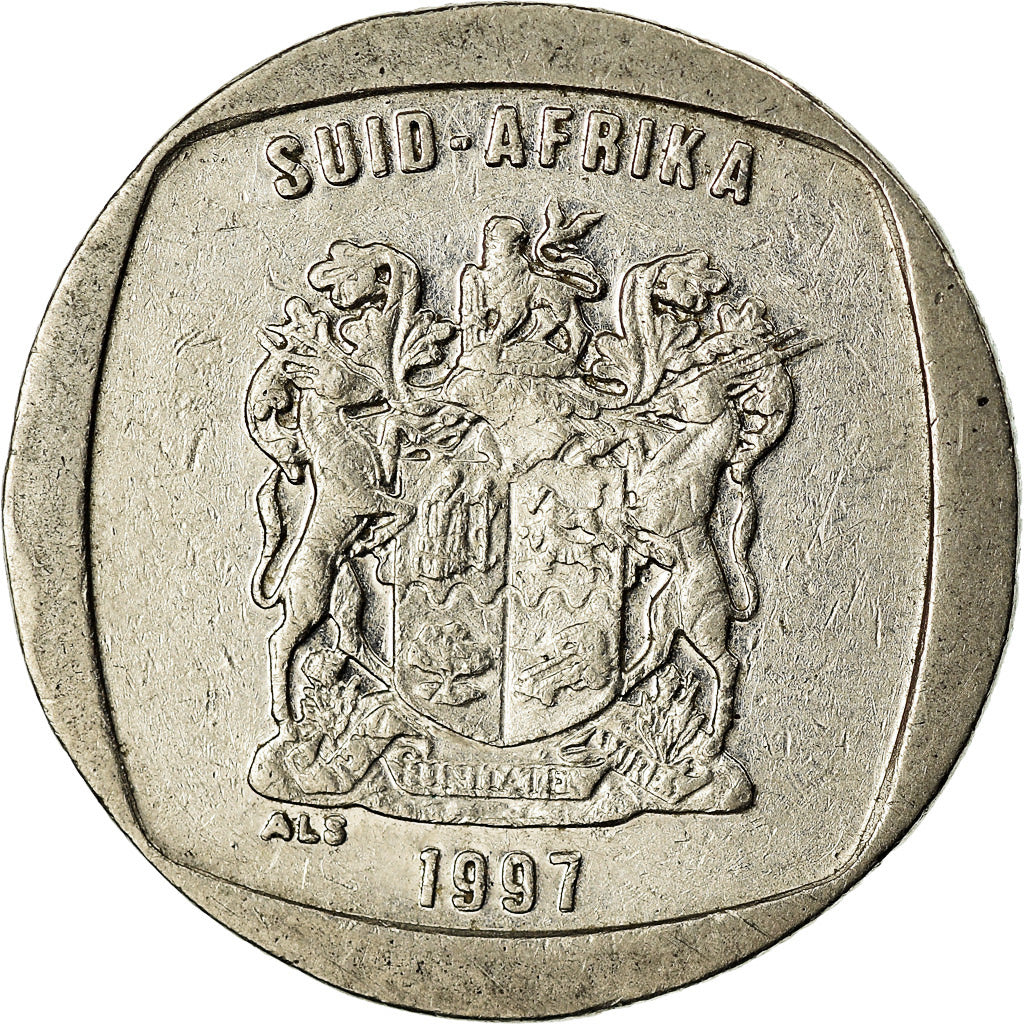 Münze, Südafrika, Rand, 1997, SS, Nickel Plated Copper, KM:164