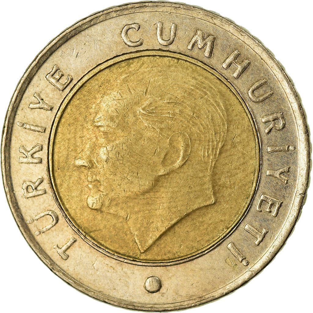 Munten, Turkije, 50 Kurus, 2009, ZF, Bi-Metallic, KM:1243