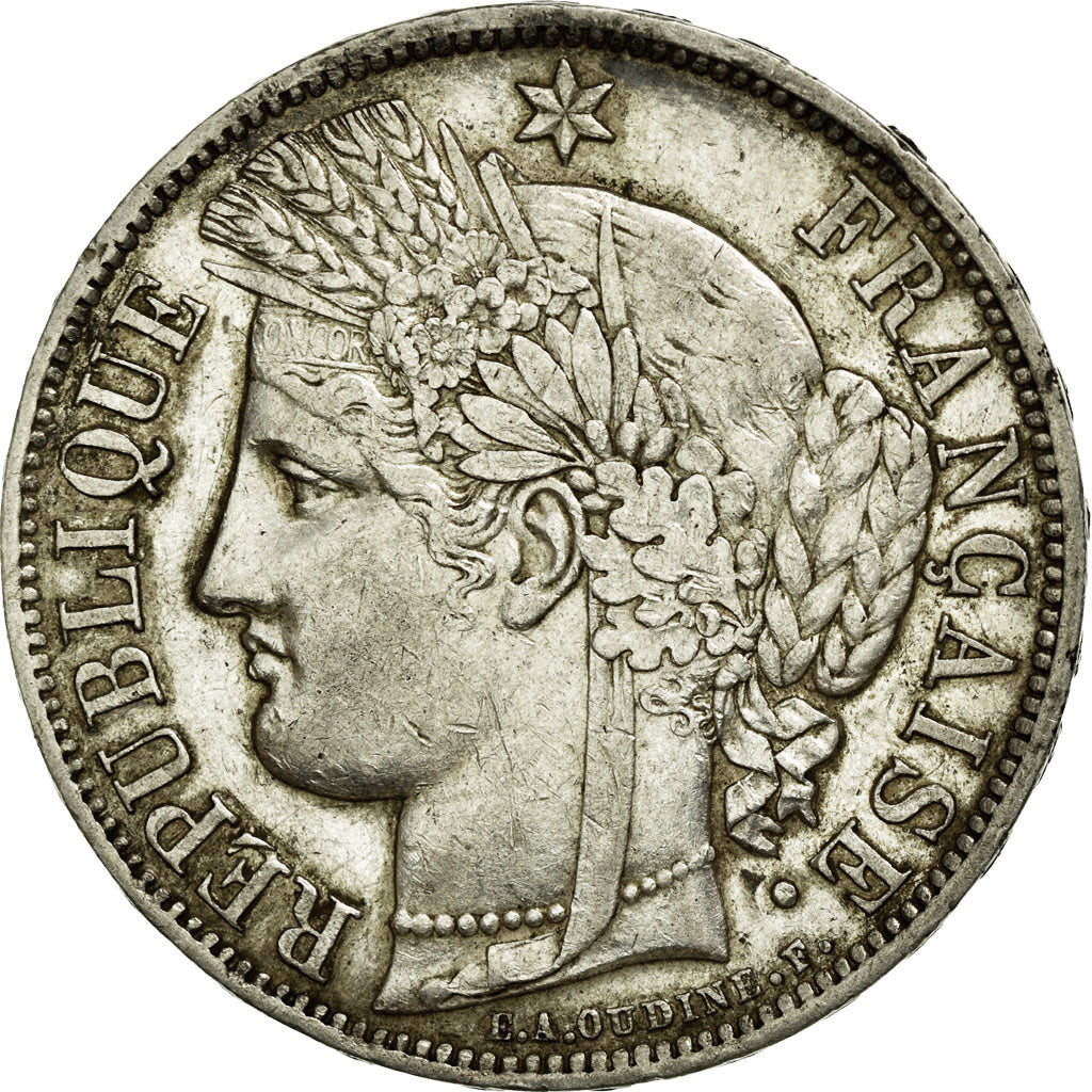 Frankreich, 5 Francs, Cérès, 1870, Paris, Silber, SS, Gadoury:743, KM:818.1