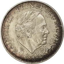 Coin, Monaco, Rainier III, 100 Francs, 1989, EF(40-45), Silver, KM:164