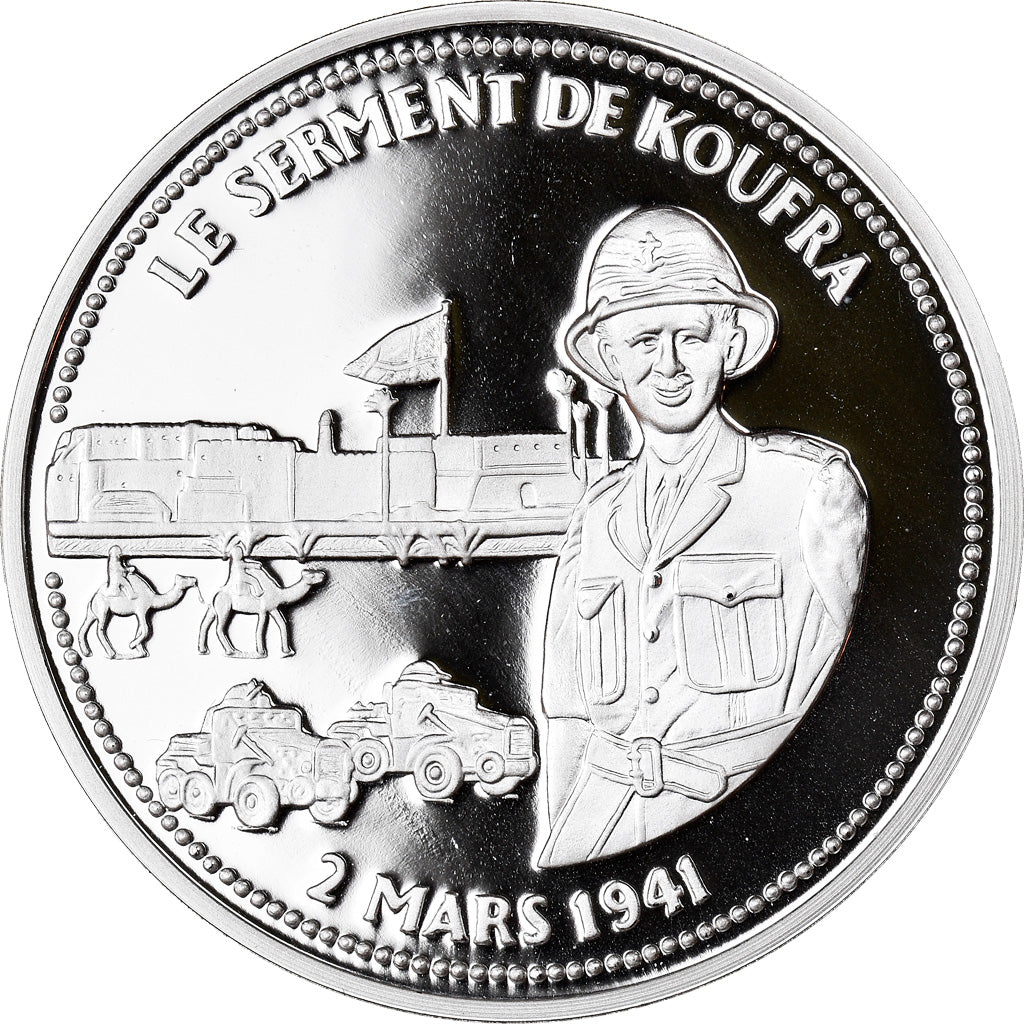 Francia, medaglia, Seconde Guerre Mondiale, Le Serment de Koufra, Politics