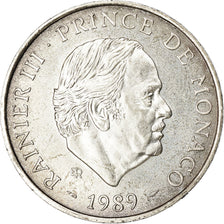 Coin, Monaco, Rainier III, 100 Francs, 1989, EF(40-45), Silver, KM:164