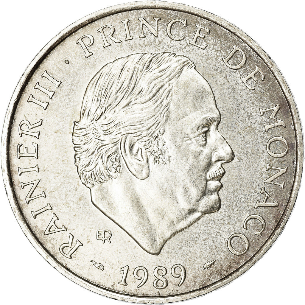Monnaie, Monaco, Rainier III, 100 Francs, 1989, TTB+, Argent, Gadoury:MC164