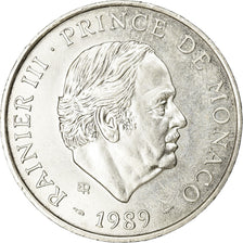 Coin, Monaco, Rainier III, 100 Francs, 1989, AU(55-58), Silver, KM:164