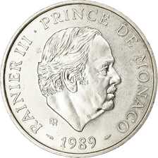 Coin, Monaco, Rainier III, 100 Francs, 1989, AU(55-58), Silver, KM:164