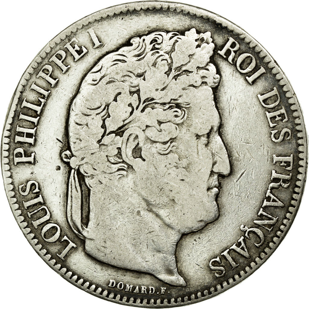 Coin, France, Louis-Philippe, 5 Francs, 1840, Rouen, F(12-15), Silver, KM:749.2