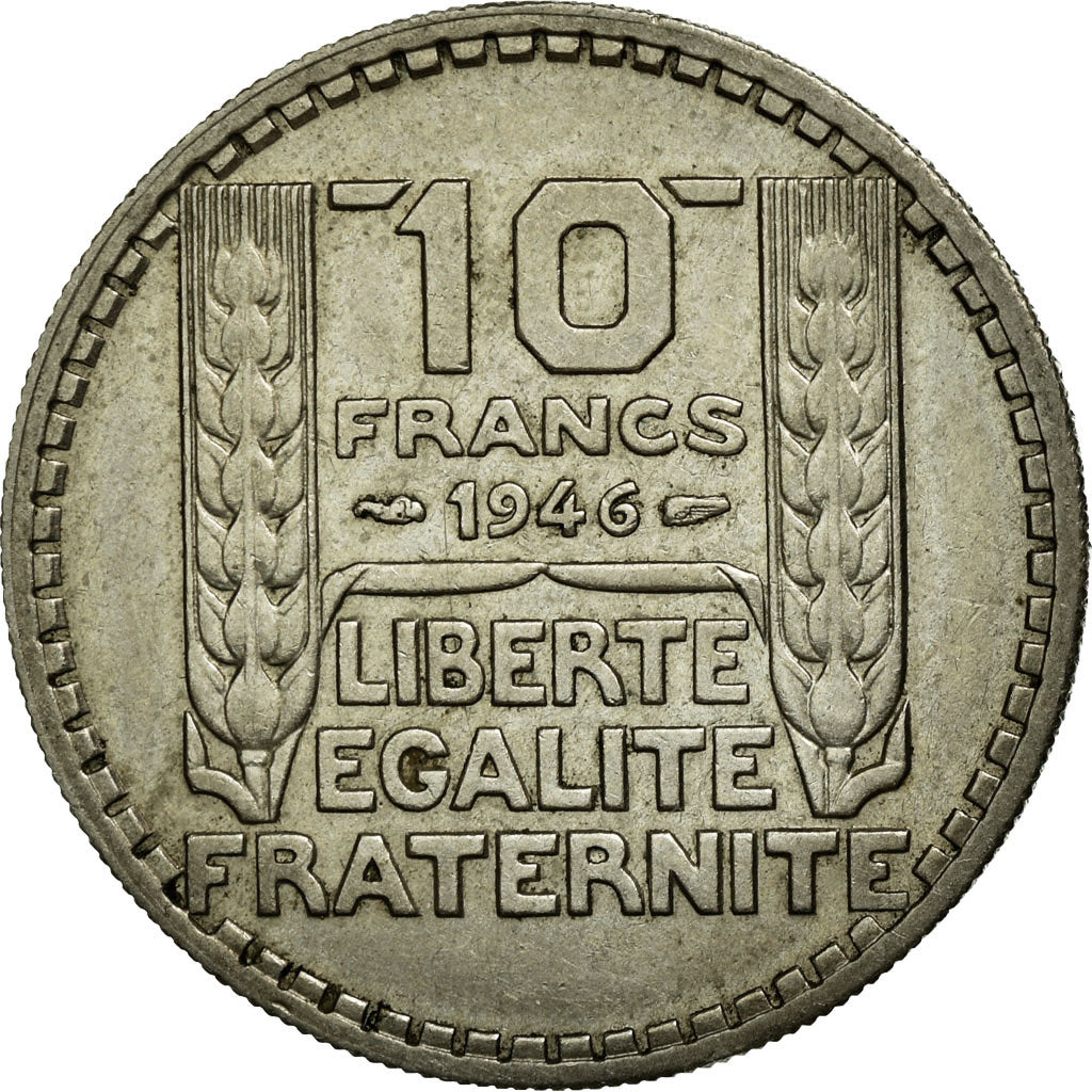Münze, Frankreich, Turin, 10 Francs, 1946, SS, Copper-nickel, KM:908.1
