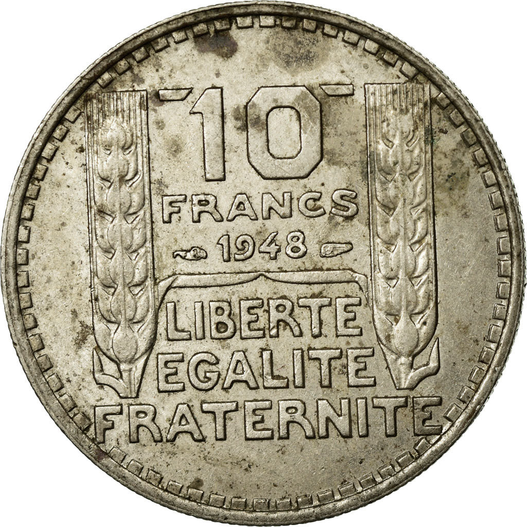 Coin, France, Turin, 10 Francs, 1948, EF(40-45), Copper-nickel, KM:909.1
