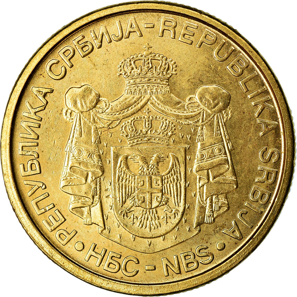 Coin, Serbia, Dinar, 2006, EF(40-45), Nickel-brass, KM:39