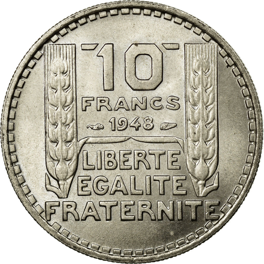 Münze, Frankreich, Turin, 10 Francs, 1948, VZ+, Copper-nickel, KM:909.1