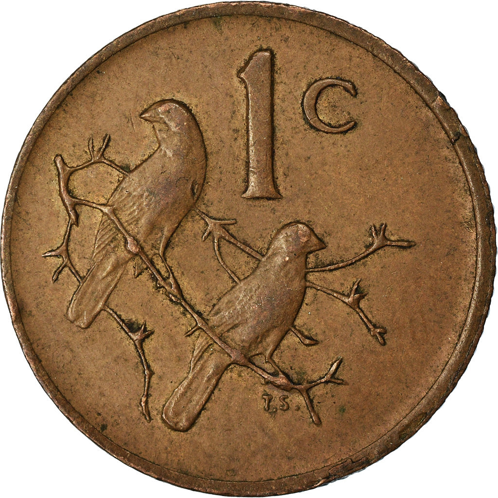 Moneta, Sudafrica, Cent, 1976, BB, Bronzo, KM:91