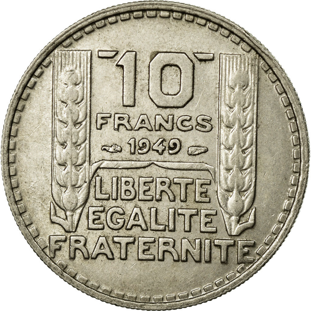 Moneta, Francia, Turin, 10 Francs, 1949, BB+, Rame-nichel, KM:909.1, Gadoury:811