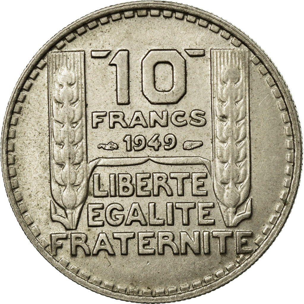 Munten, Frankrijk, Turin, 10 Francs, 1949, ZF+, Copper-nickel, KM:909.1