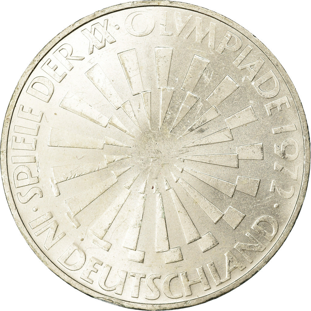 Münze, Bundesrepublik Deutschland, 10 Mark, 1972, Munich, VZ, Silber, KM:130