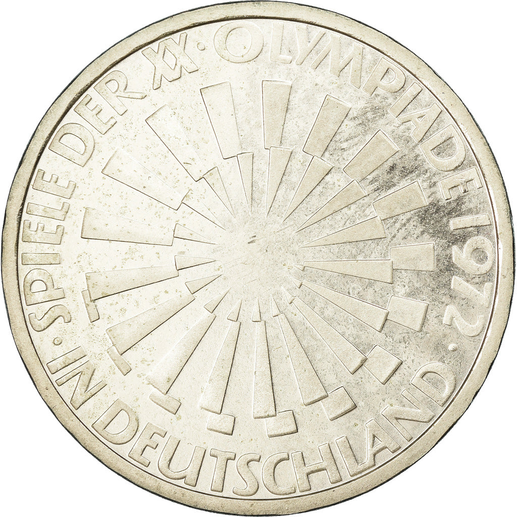 Moeda, ALEMANHA - REPÚBLICA FEDERAL, 10 Mark, 1972, Hambourg, Proof, AU(55-58)