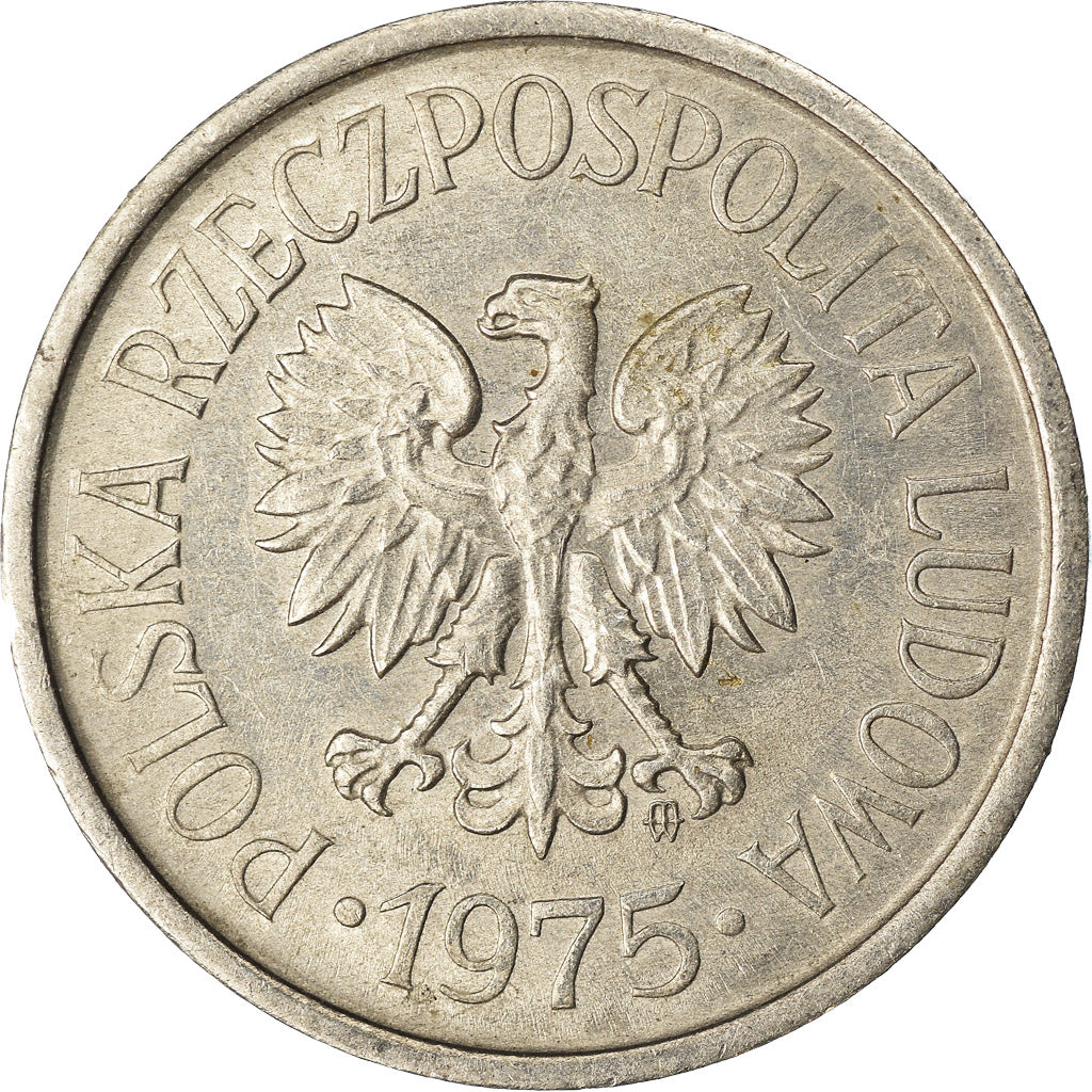 Moneta, Polonia, 20 Groszy, 1975, Warsaw, BB, Alluminio, KM:A47