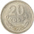Moneta, Polonia, 20 Groszy, 1975, Warsaw, BB, Alluminio, KM:A47