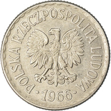 Coin, Poland, Zloty, 1966, Warsaw, EF(40-45), Aluminum, KM:49.1