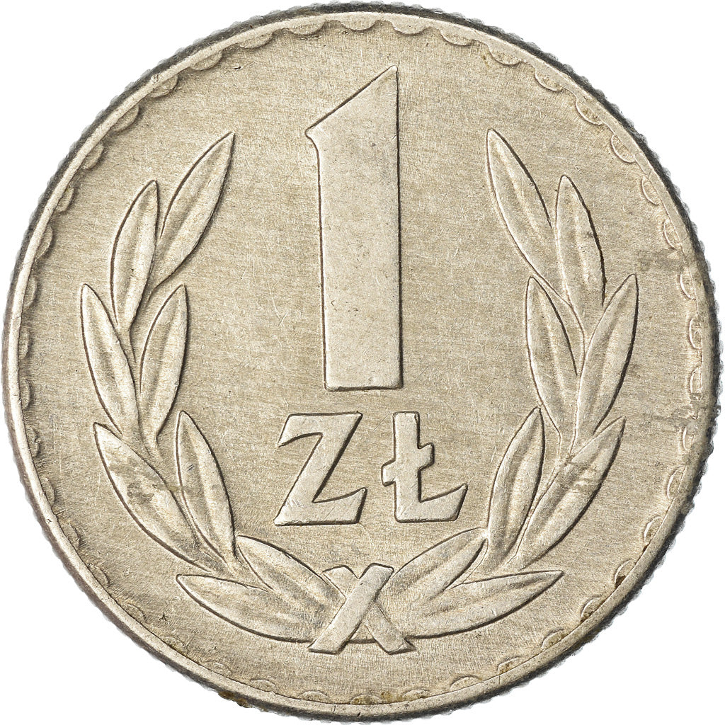 Coin, Poland, Zloty, 1966, Warsaw, EF(40-45), Aluminum, KM:49.1