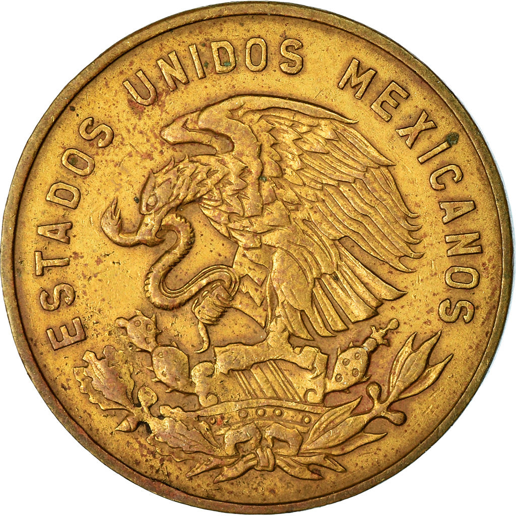 Moneta, Mexico, 5 Centavos, 1965, Mexico City, EF(40-45), Mosiądz, KM:426