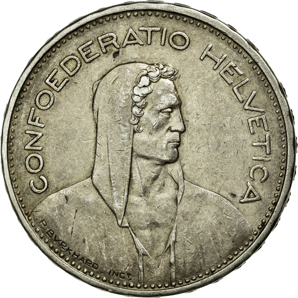 Coin, Switzerland, 5 Francs, 1931, Bern, EF(40-45), Silver, KM:40