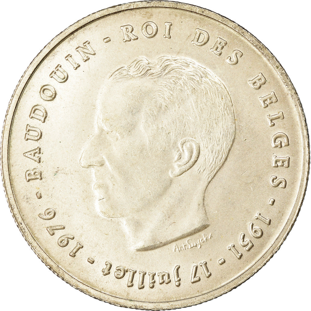 Coin, Belgium, 250 Francs, 250 Frank, 1976, Brussels, EF(40-45), Silver
