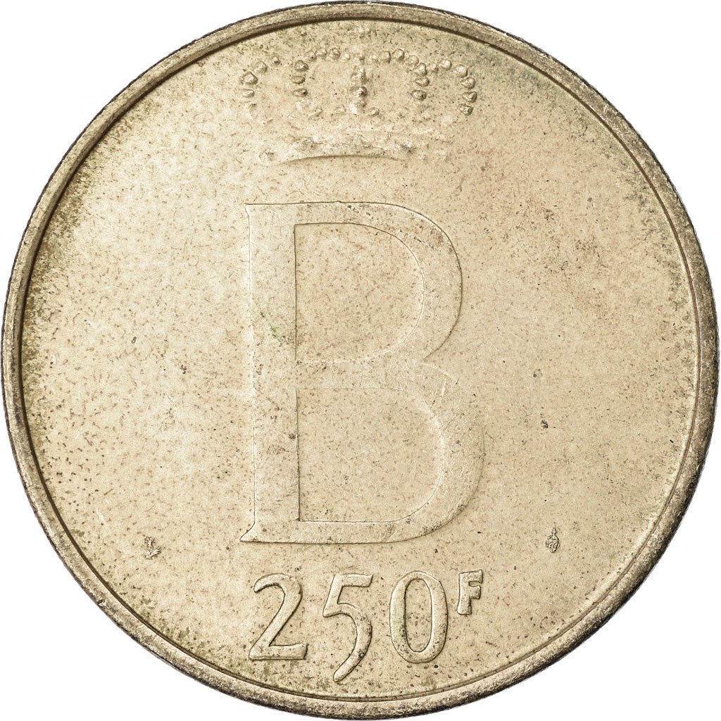Coin, Belgium, 250 Francs, 250 Frank, 1976, Brussels, EF(40-45), Silver