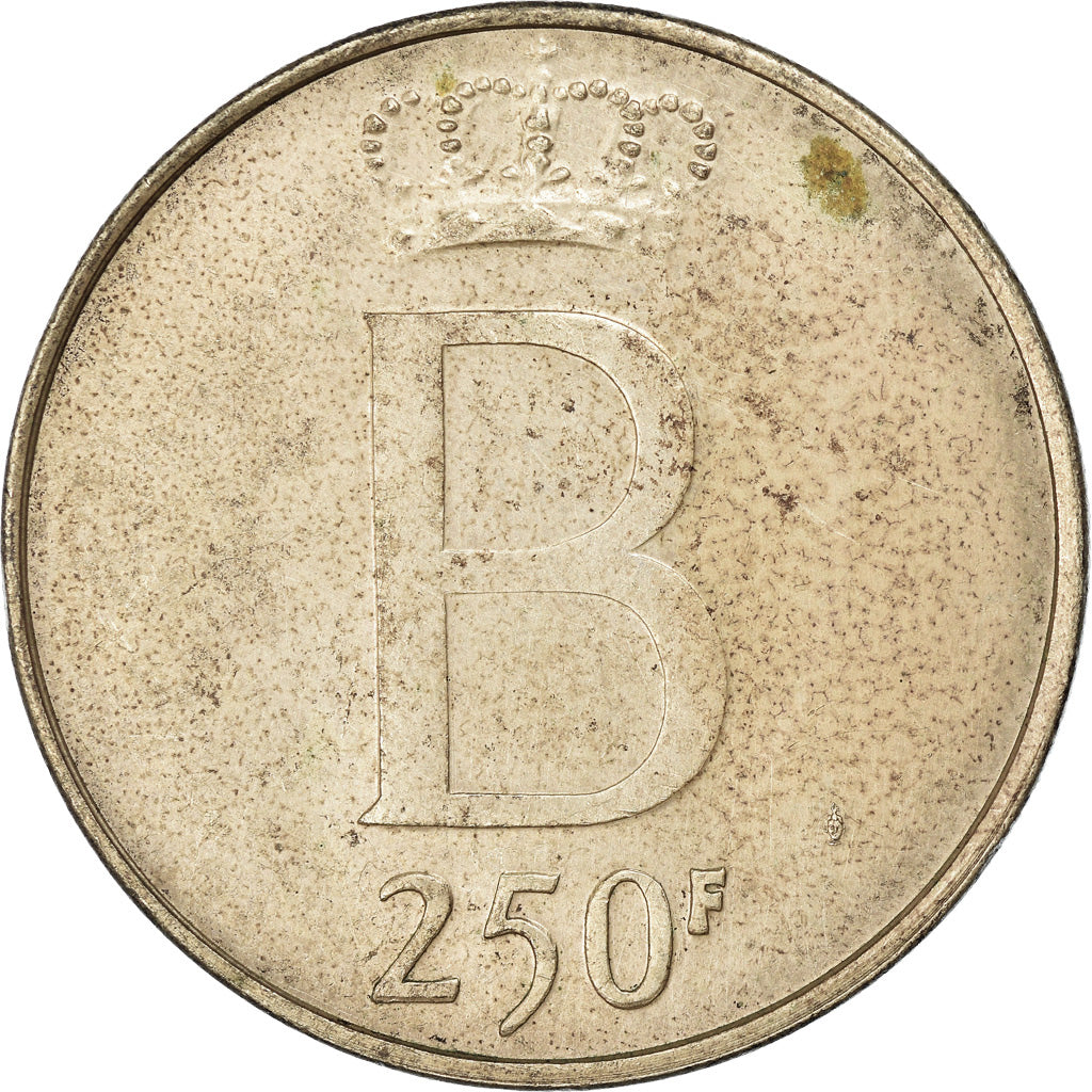 Coin, Belgium, 250 Francs, 250 Frank, 1976, Brussels, EF(40-45), Silver