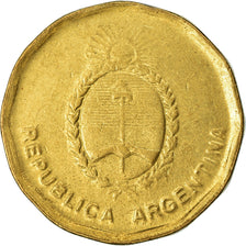 Coin, Argentina, 10 Centavos, 1988, EF(40-45), Brass, KM:98