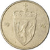 Coin, Norway, Olav V, 50 Öre, 1993, EF(40-45), Copper-nickel, KM:418