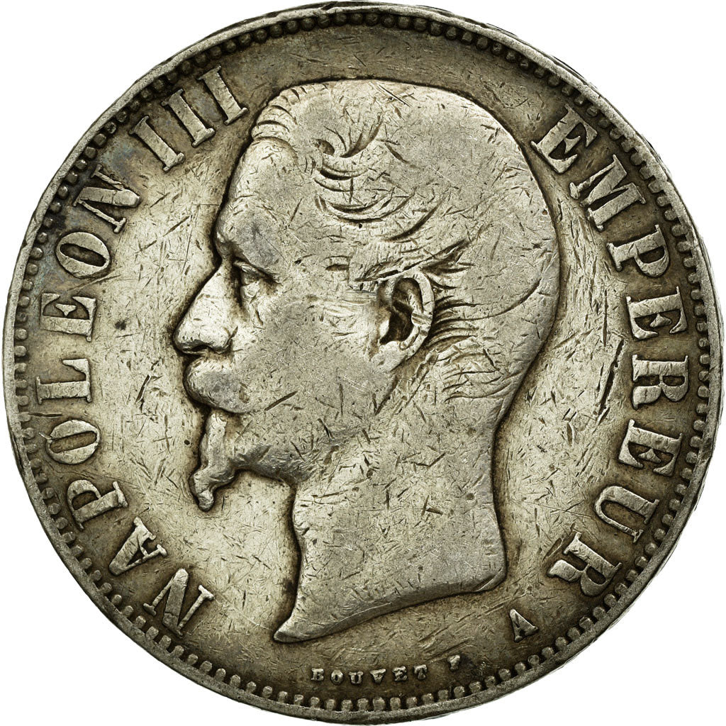 Munten, Frankrijk, Napoleon III, Napoléon III, 5 Francs, 1856, Paris, FR+