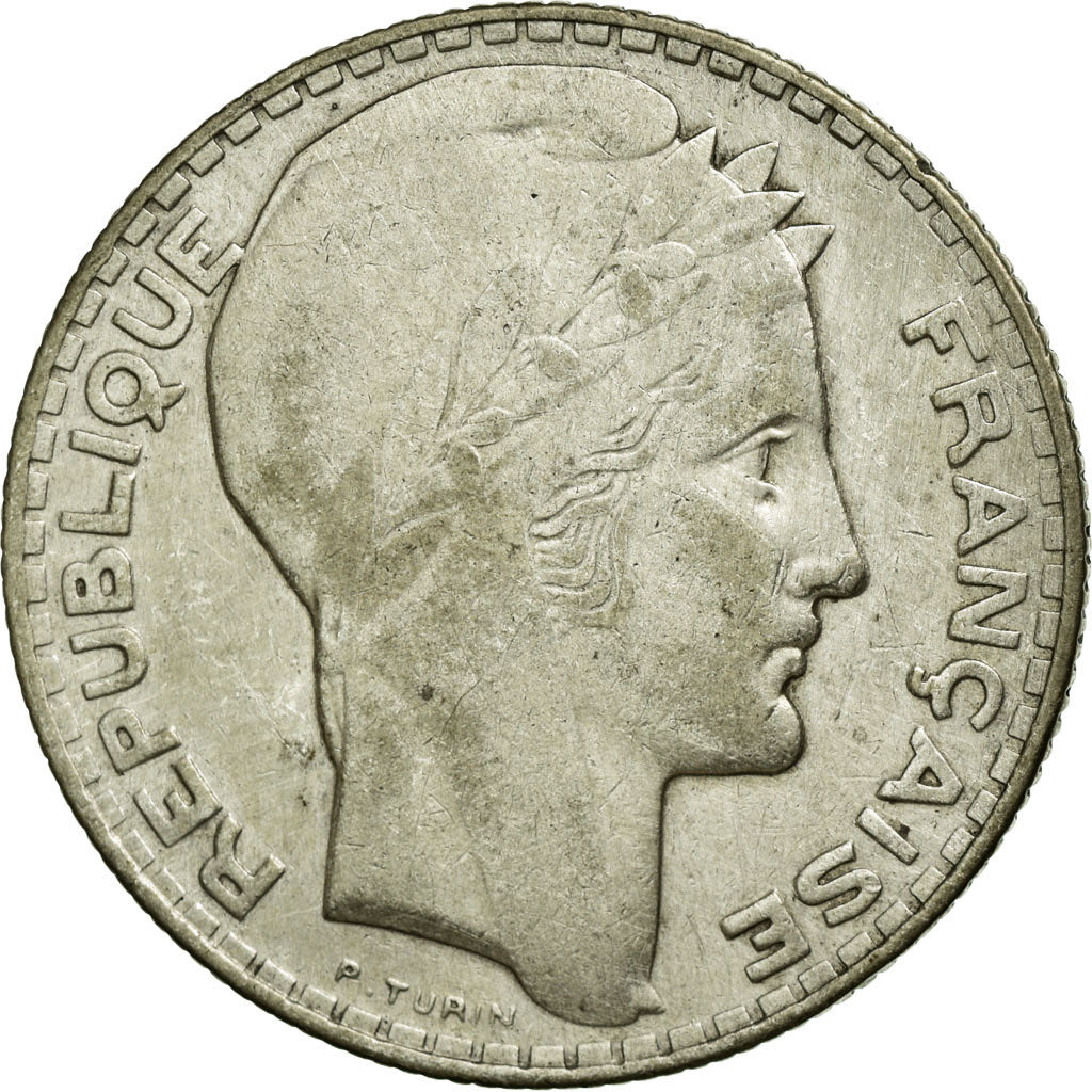 Munten, Frankrijk, Turin, 10 Francs, 1930, ZF+, Zilver, KM:878, Gadoury:801