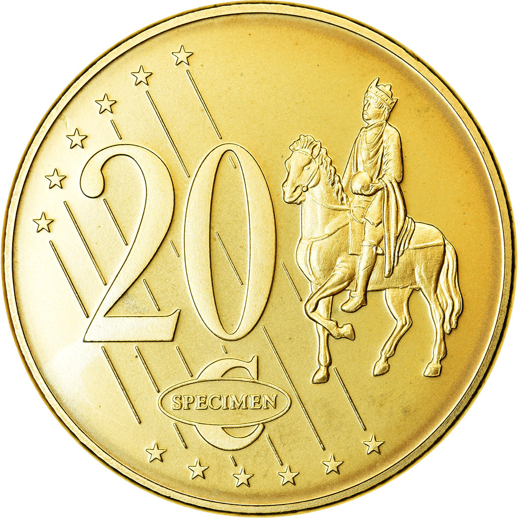 Suécia, 20 Euro Cent, 2004, unofficial private coin, MS(63), Latão