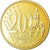 Szwecja, 20 Euro Cent, 2004, unofficial private coin, MS(63), Mosiądz
