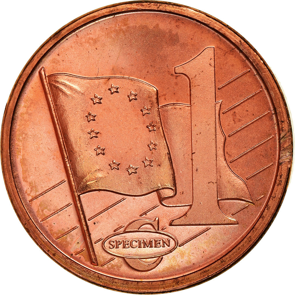 Gran Bretaña, Euro Cent, 2003, unofficial private coin, SC, Cobre chapado en