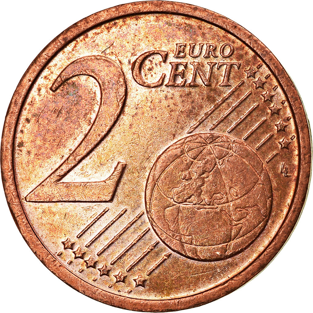 GERMANY - FEDERAL REPUBLIC, 2 Euro Cent, 2002, EF(40-45), Copper Plated Steel
