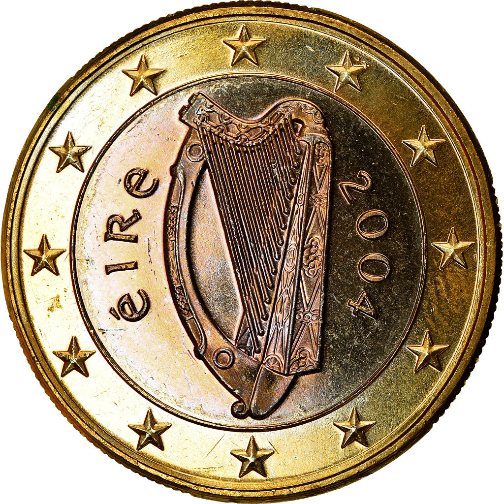 REPUBLIEK IERLAND, Euro, 2004, PR, Bi-Metallic, KM:38