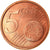 Italien, 5 Euro Cent, 2002, VZ, Copper Plated Steel, KM:212
