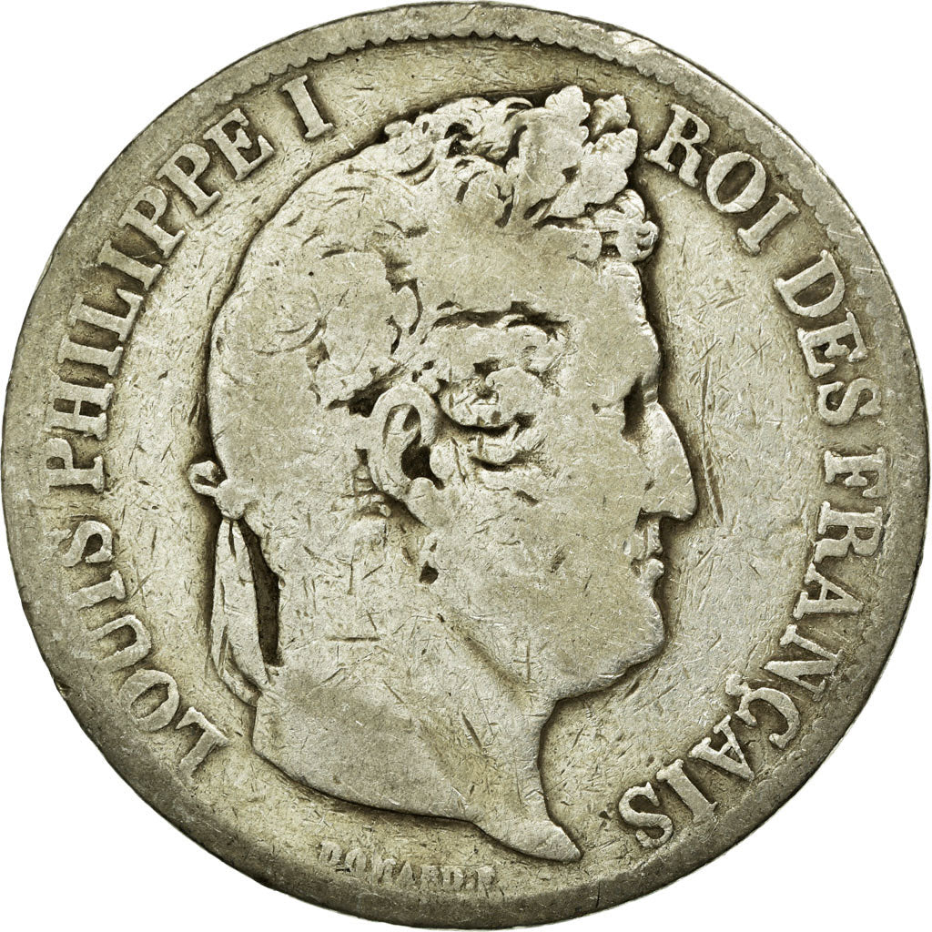 Moneta, Francja, Louis-Philippe, 5 Francs, 1831, Lyon, F(12-15), Srebro
