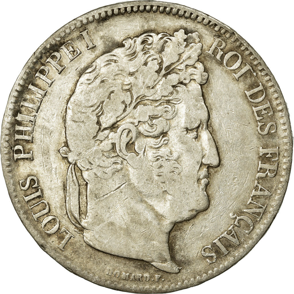 Coin, France, Louis-Philippe, 5 Francs, 1838, Lille, VF(20-25), Silver