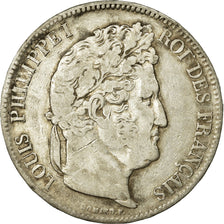 Coin, France, Louis-Philippe, 5 Francs, 1838, Lille, VF(20-25), Silver