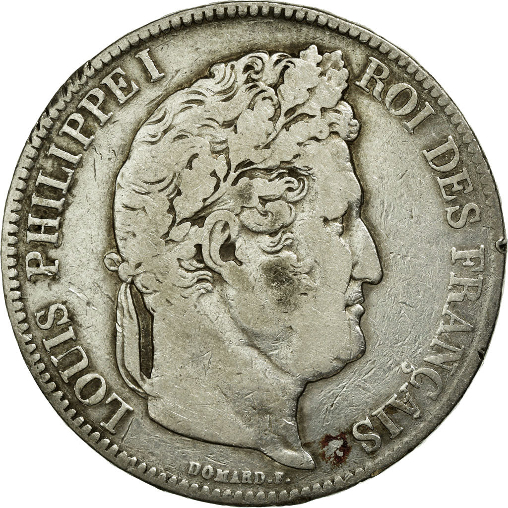 Coin, France, Louis-Philippe, 5 Francs, 1832, Nantes, VF(20-25), Silver